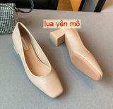 GIÀY DA LỲ MŨI VUÔNG GÓT 4P D0034ER