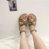 SANDAL BỆT QUAI CHÉO VẢI D0016E