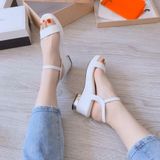 SANDAL ĐẾ XUỒNG GÓT VÀNG D0019E