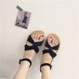 SANDAL BỆT QUAI CHÉO VẢI D0016E