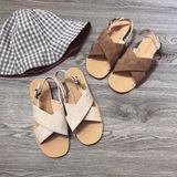 SANDAL BỆT QUAI CHÉO ĐẾ KẾP D0017E