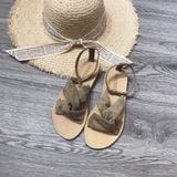 SANDAL BỆT QUAI CHÉO VẢI D0016E