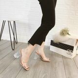 SANDAL TRONG HỞ MŨI GÓT TRONG PHA LÊ QUAI HỞ HẬU D0021E