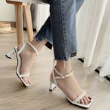 SANDAL QUAI NGỌC GÓT MẢNH D0020ER