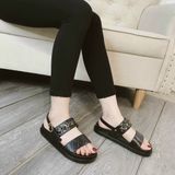 SANDAL QUAI XÍCH VÀNG ĐẾ 3P D0023ER