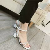 SANDAL 2 QUAI CHÉO ĐÁ HỞ HẬU D0019ER