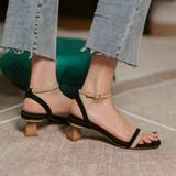 SANDAL QUAI HAI MÀU GÓT LỤC GIÁC VÀNG 5P D0019E