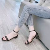 SANDAL QUAI NGANG BÍT GÓT ĐẾ VUÔNG 3P D0019E