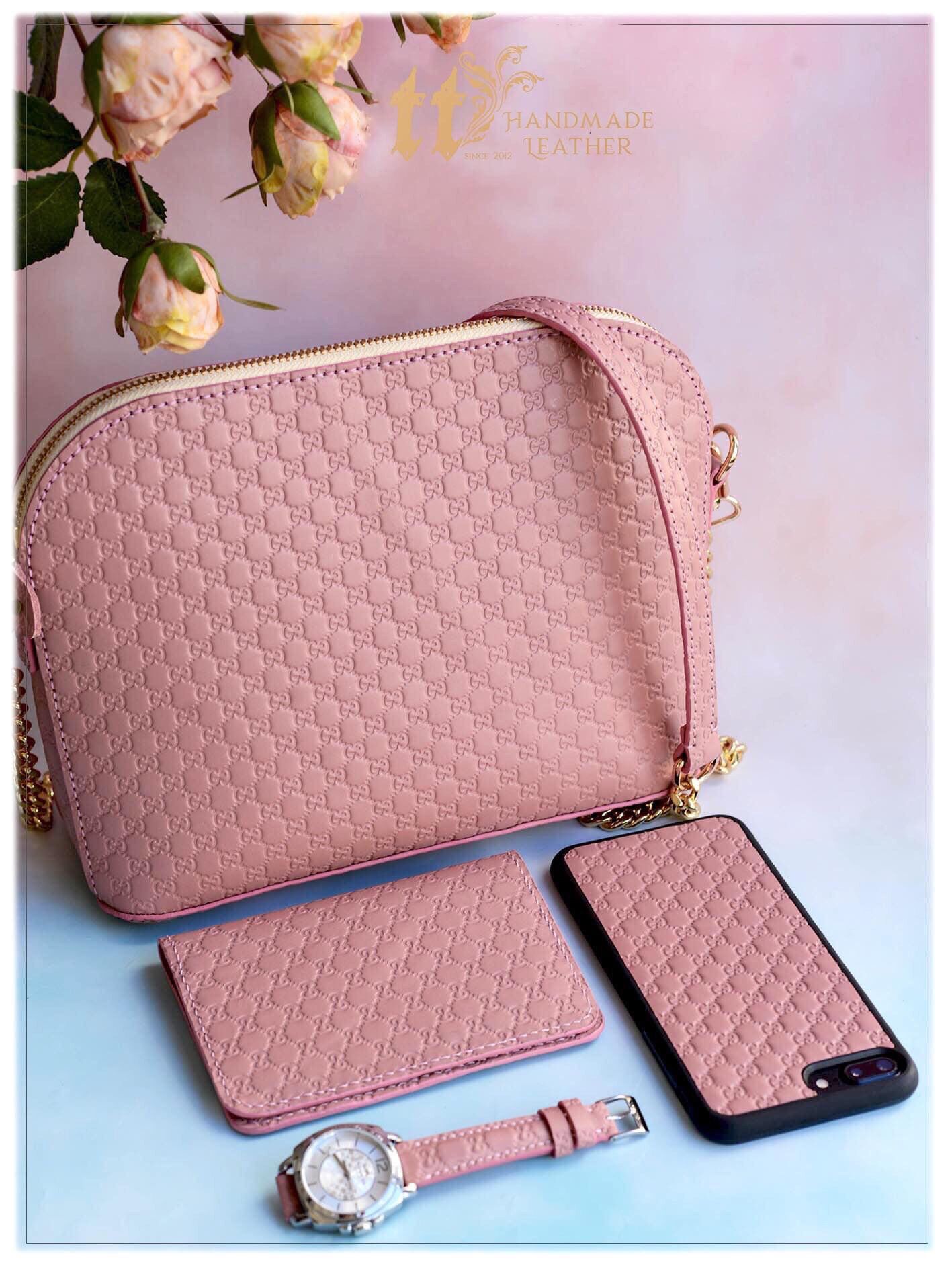 Túi Ruby da GC hồng