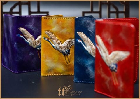 Passport Cover Điêu Khắc Hạc