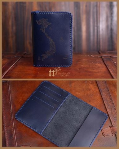 Passport Cover Khắc Bản Đồ Việt Nam