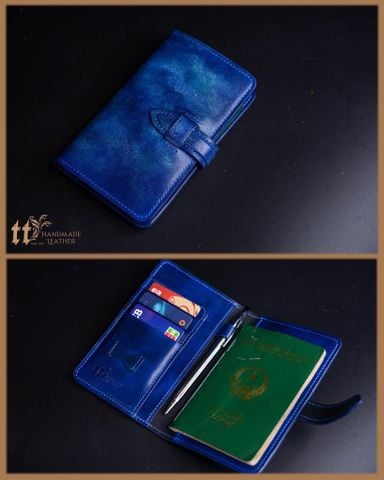 Classic Passport Cover nhuộm loang