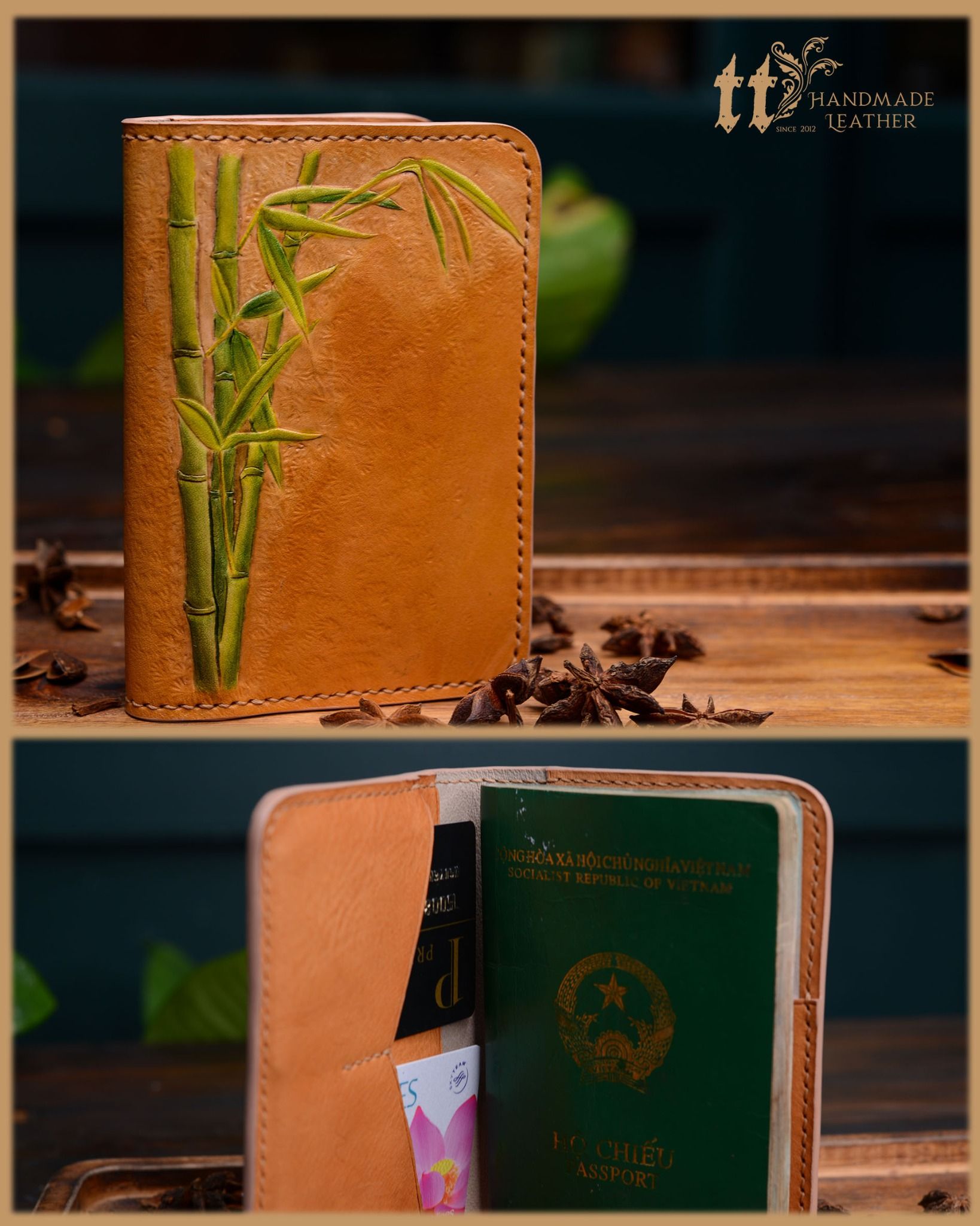 Passport Cover Điêu Khắc Lũy Tre