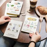  Printed Leather Notebook - Cà phê sữa 