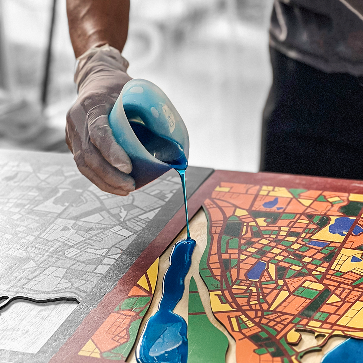  Bản Đồ Tranh Gỗ Việt Nam - Hà Nội 