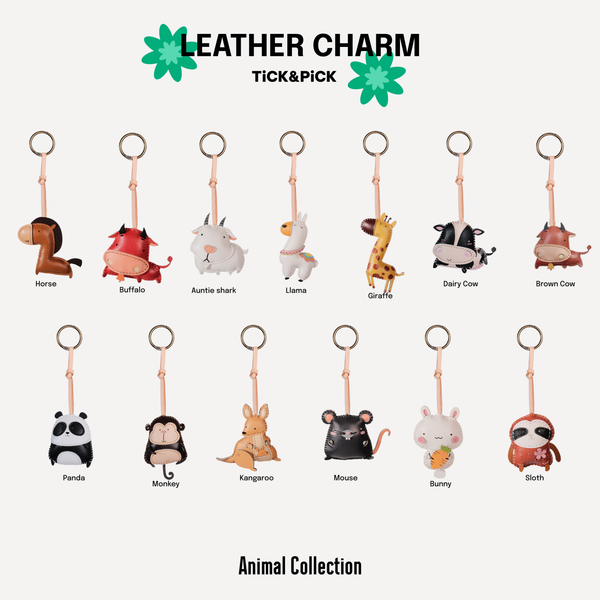  Móc Khóa Da Chủ Đề Động Vật Hoang Dã 