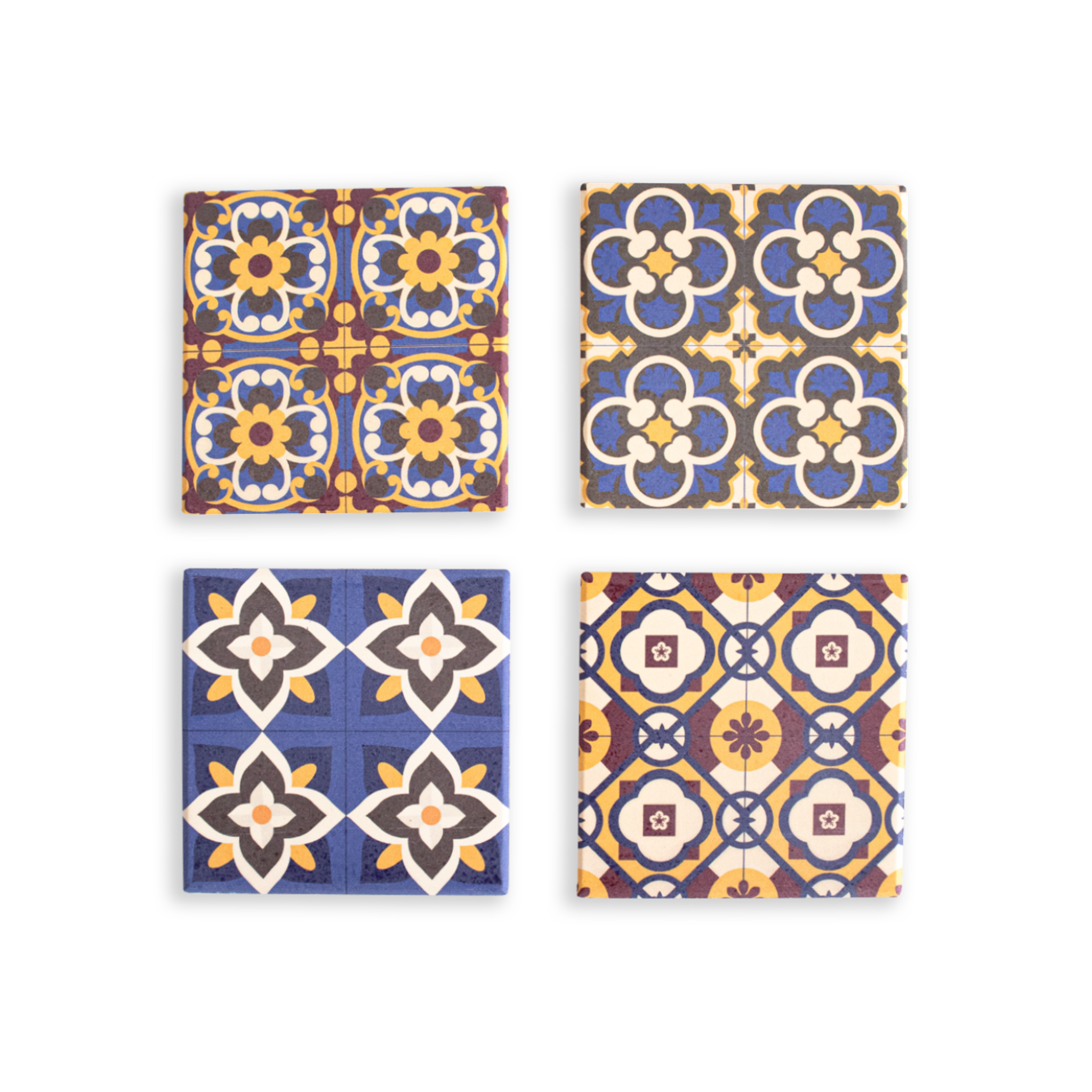  Ceramic Coaster - Vintage Patterns 