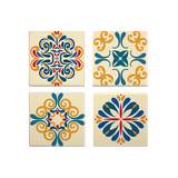  Ceramic Coaster - Vintage Patterns 