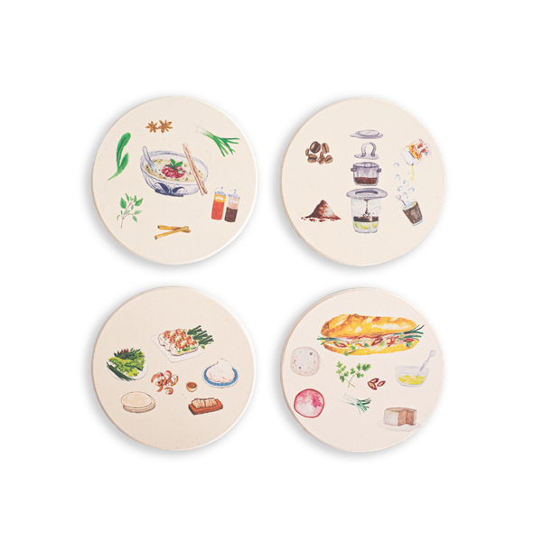  Lót Ly Gốm - Biểu Tượng Việt Nam 