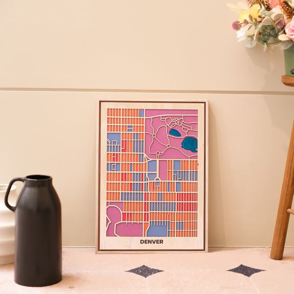  Bản Đồ Tranh Gỗ - Bờ Tây Nước Mỹ 