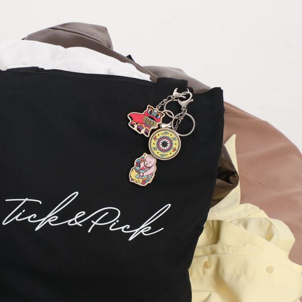  Móc Khóa Gỗ - Trống Đồng Đông Sơn 