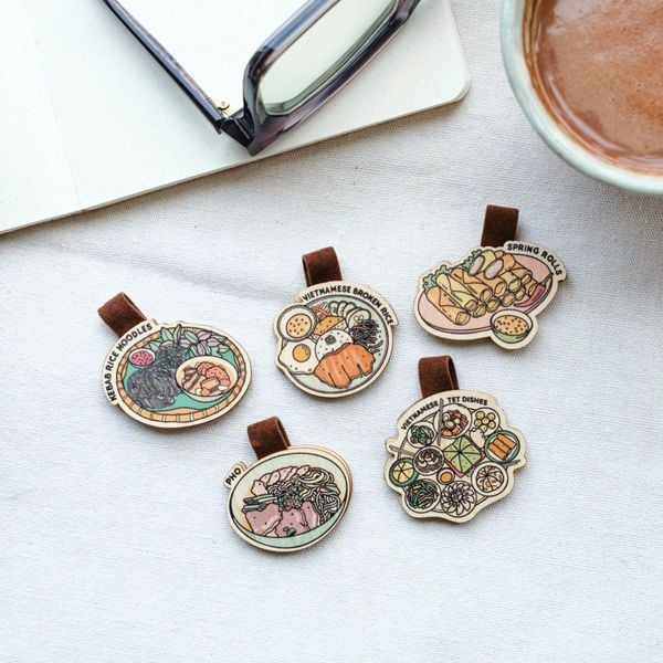  Kẹp Sách Gỗ - Món ăn Việt 