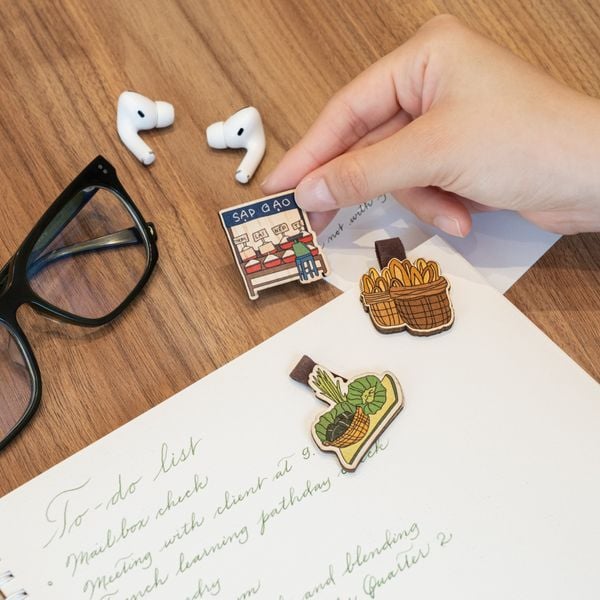  Kẹp Sách Gỗ - Sạp gạo, Rau củ, Rổ bánh mì 