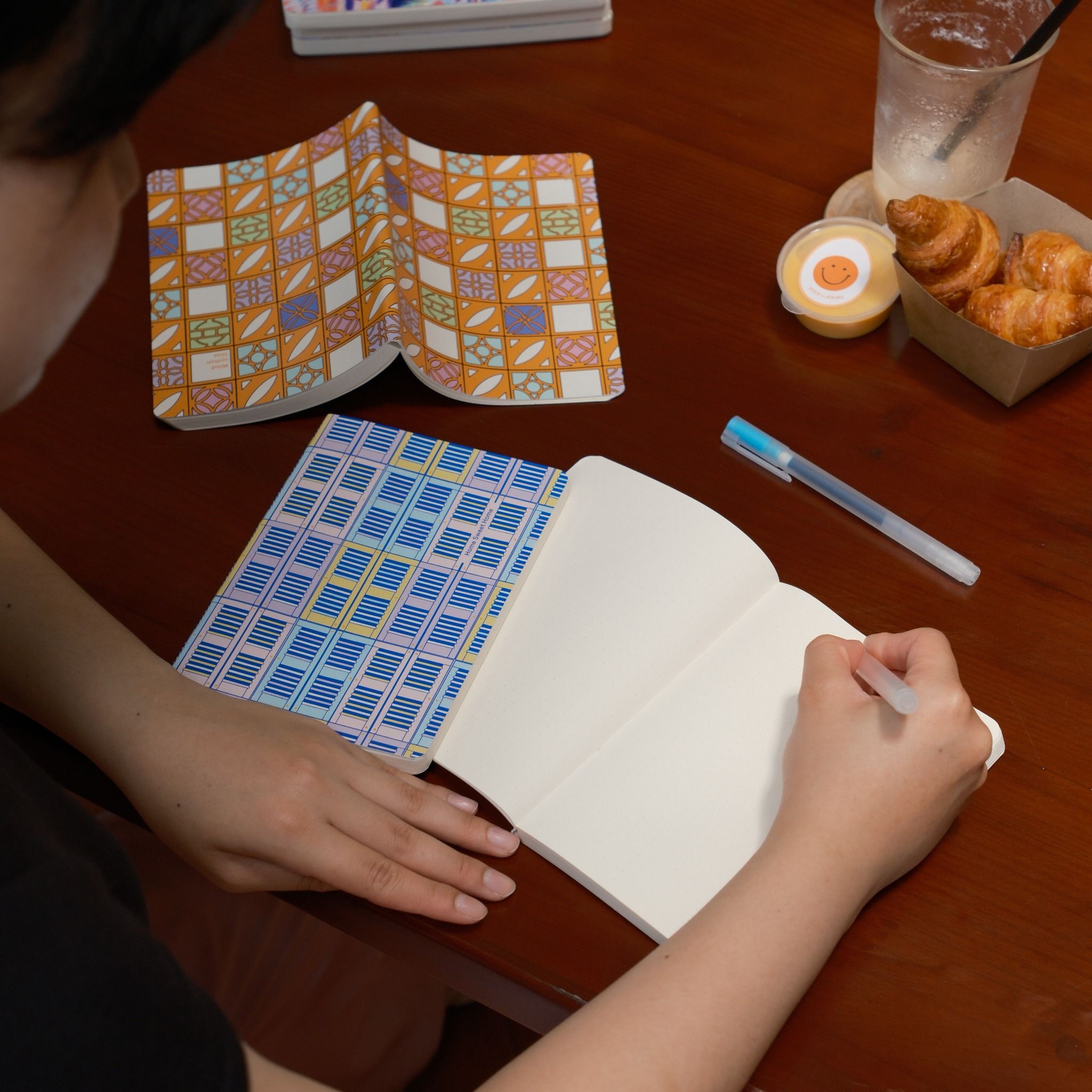  Printed Leather Notebook - Gạch Gió 