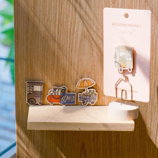  Nam Châm Gỗ - Bơm vá, Bóng bay, Xe Lam 