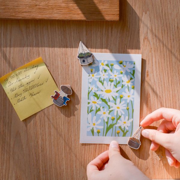  Nam Châm Gỗ - Gánh hàng rong, Gánh cam, Gánh chuối 