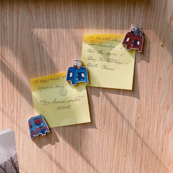  Nam Châm Gỗ - Ghế đỏ, Ghế xanh, Ghế 3 màu 