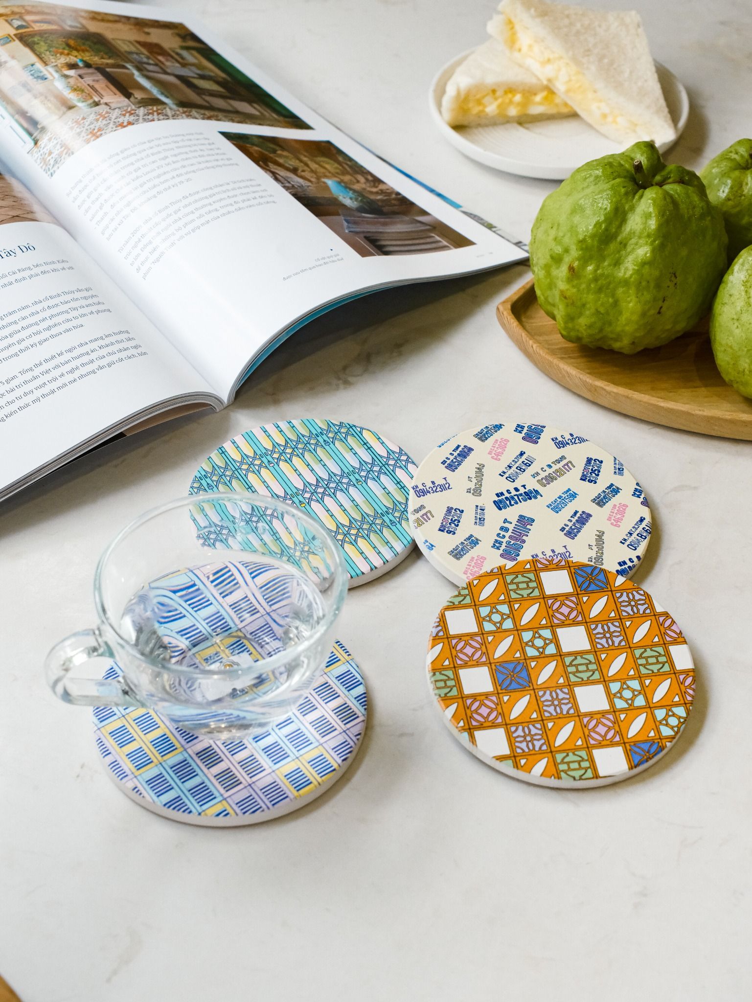  Ceramic Coaster - Pattern 