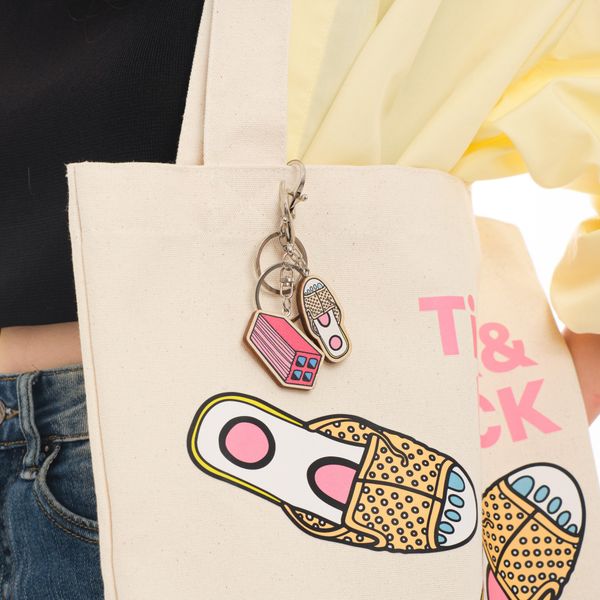  Móc Khóa Gỗ - Cục gạch 