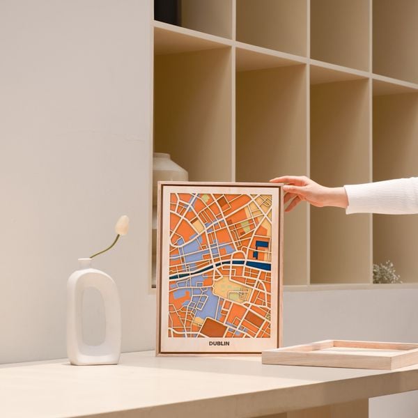  Bản Đồ Tranh Gỗ - Châu Âu 1 