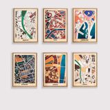  Bản Đồ Tranh Gỗ - Châu Âu 2 