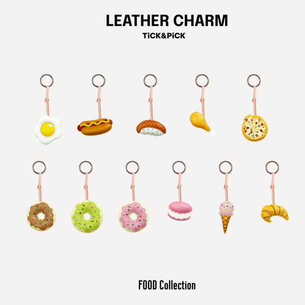  Móc Khóa Da Chủ Đề Món Ăn 