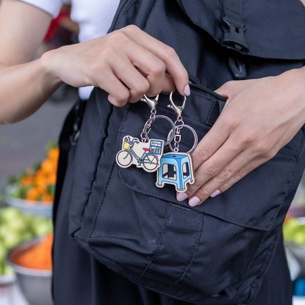  Móc Khóa Gỗ - Ghế cóc 