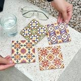  Ceramic Coaster - Vintage Patterns 