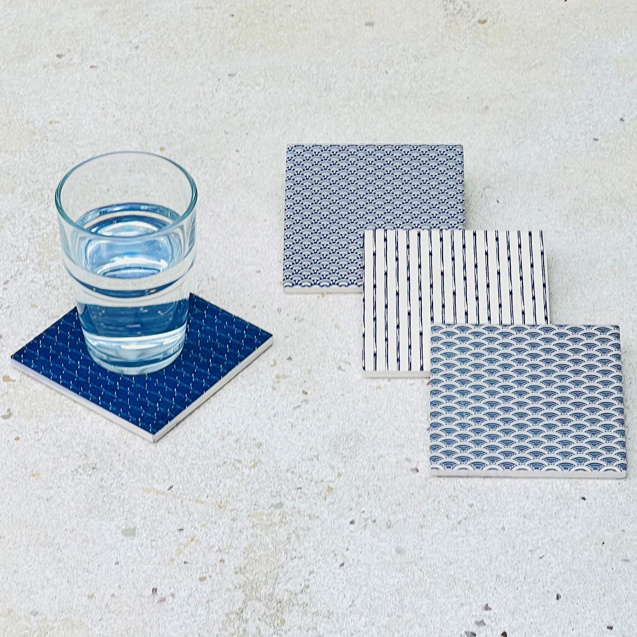  Ceramic Coaster - Elegant Patterns 