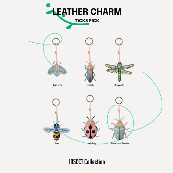 Móc Khóa Da Chủ Đề Côn Trùng 