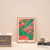  Bản Đồ Tranh Gỗ - Châu Á 