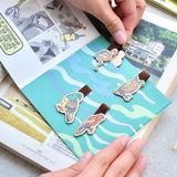  Wooden Bookmark (Set 4) - Fish & Bird 