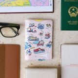  Leather Passport Holder - Saigon Map 