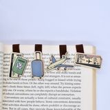  Wooden Bookmark (Set 4) - Travel 