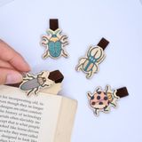  Wooden Bookmark (Set 4) - Plants & Insects 