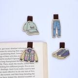  Wooden Bookmark (Set 4) - Travel 