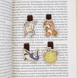  Wooden Bookmark (Set 4) - Fish & Bird 