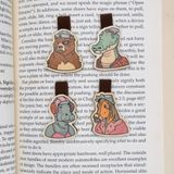  Wooden Bookmark (Set 4) - Animal 