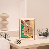  Wooden City Map - West Coaster America 