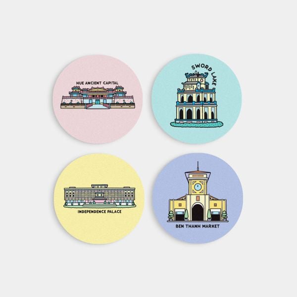  Lót Ly Gốm - Vietnam 3 